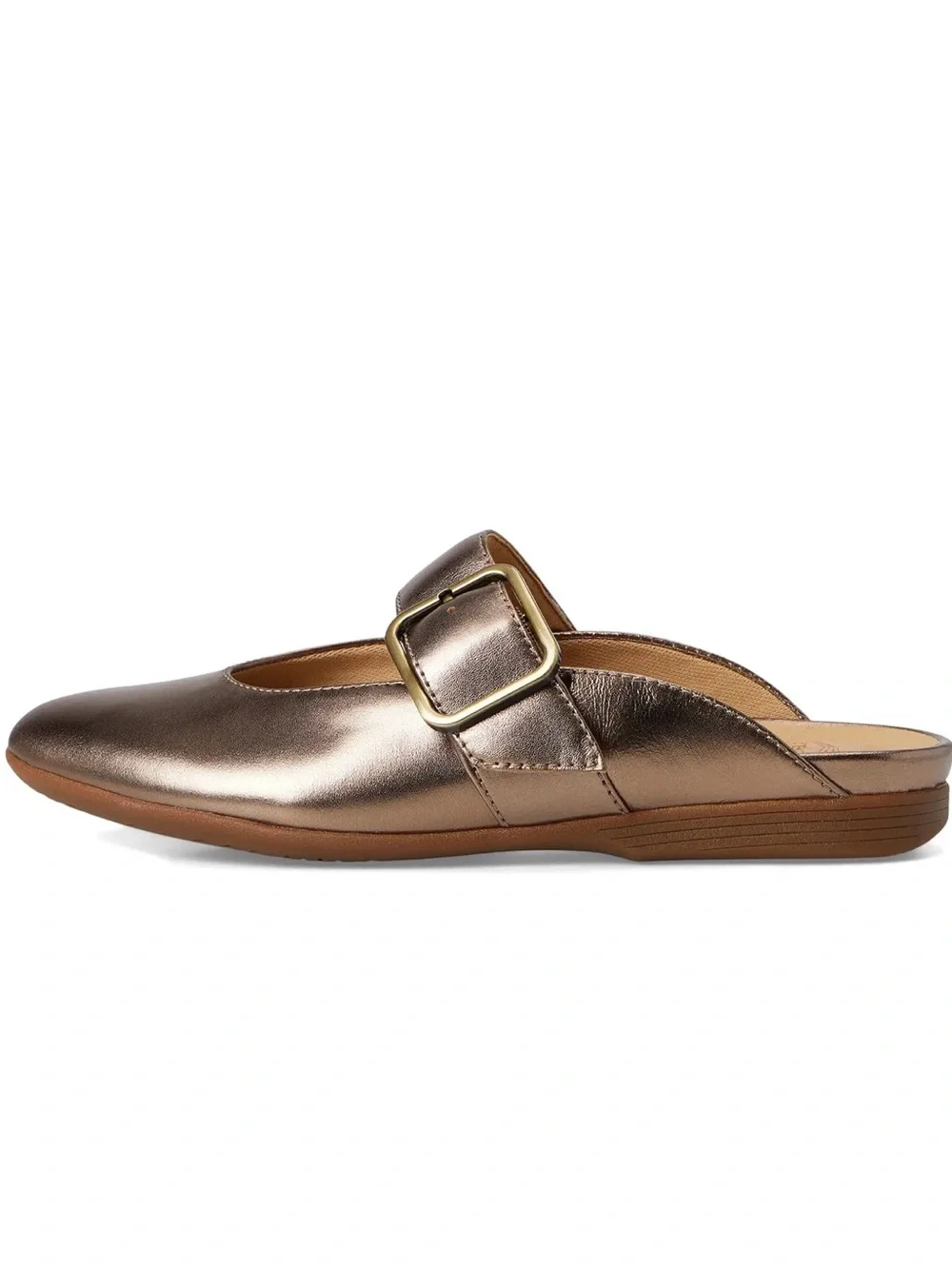 NWT Dansko Lotus Dark Gold Metallic Mary Jane Mule Flats Shoes Sz 37 No Box